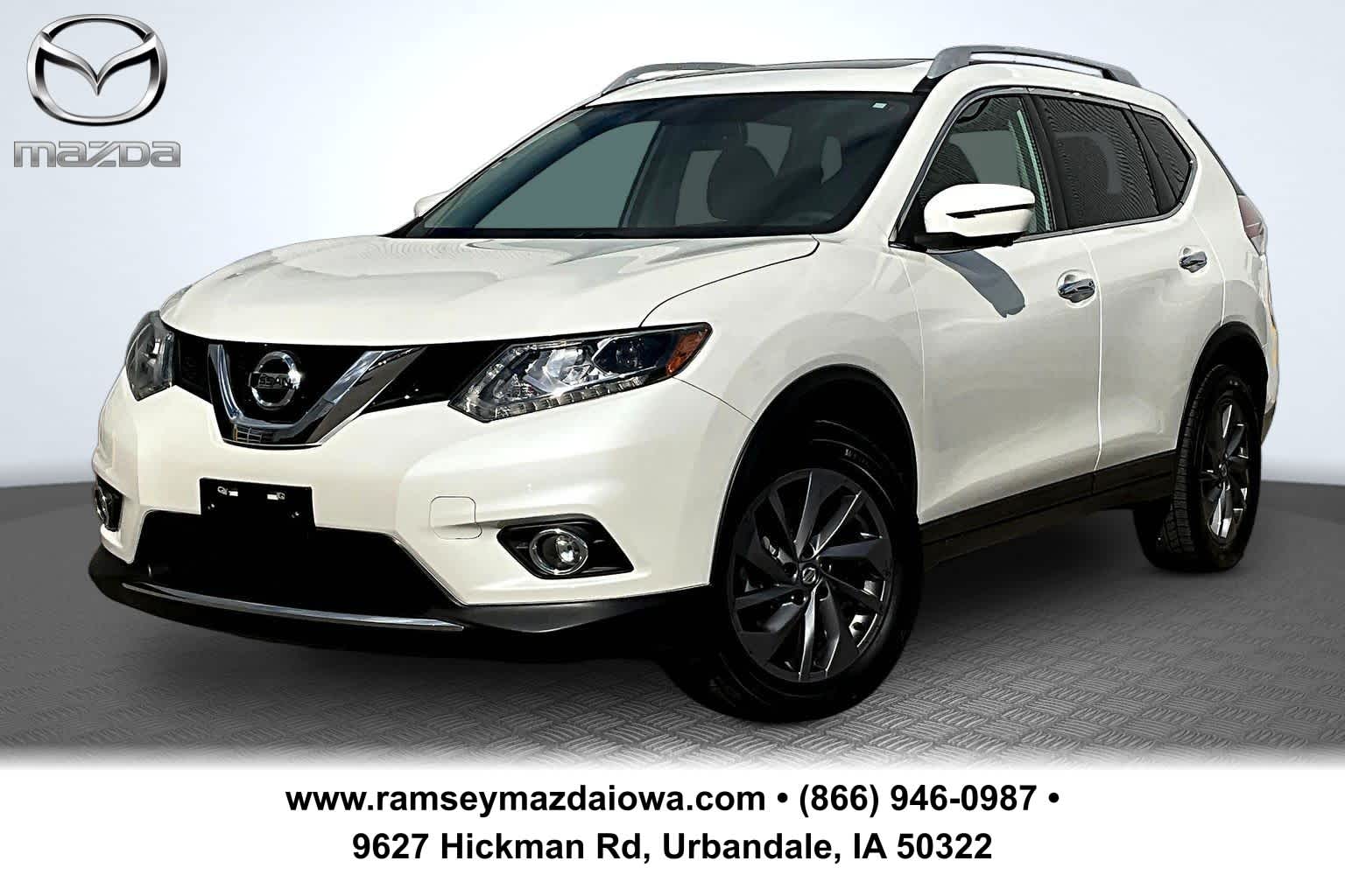 Used 2016 Nissan Rogue SL with VIN 5N1AT2MV3GC801636 for sale in Urbandale, IA