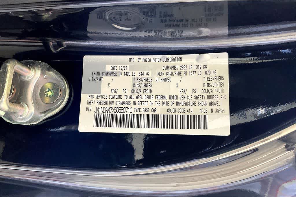 Used 2025 Mazda Convertible Grand Touring Jet Black Mica For Sale
