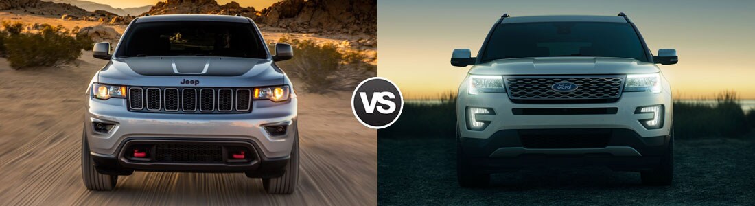 Compare 2017 Jeep Grand Cherokee vs Ford Explorer | Harrison, AR