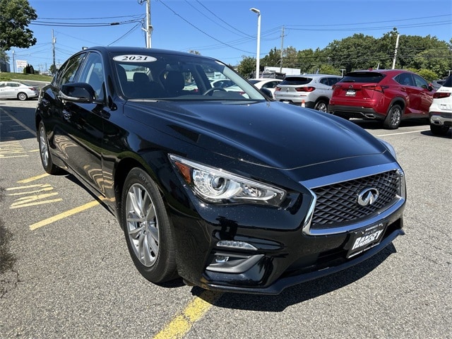 Used 2021 INFINITI Q50 PURE with VIN JN1EV7ARXMM750312 for sale in Saddle River, NJ