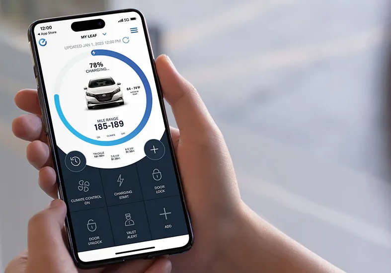 My NissanApp Nissan LEAF Features