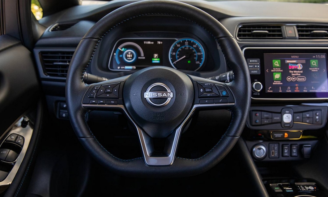 2024 Nissan LEAF over the air update feature