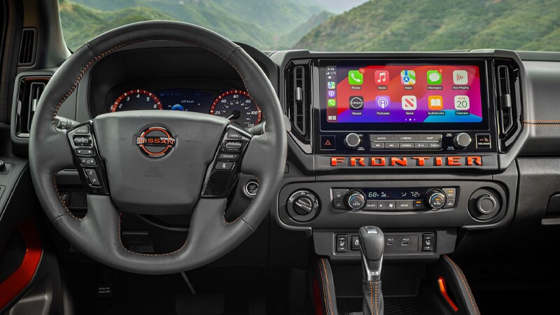 2025 Nissan Frontier optional 12.3-inch touchscreen