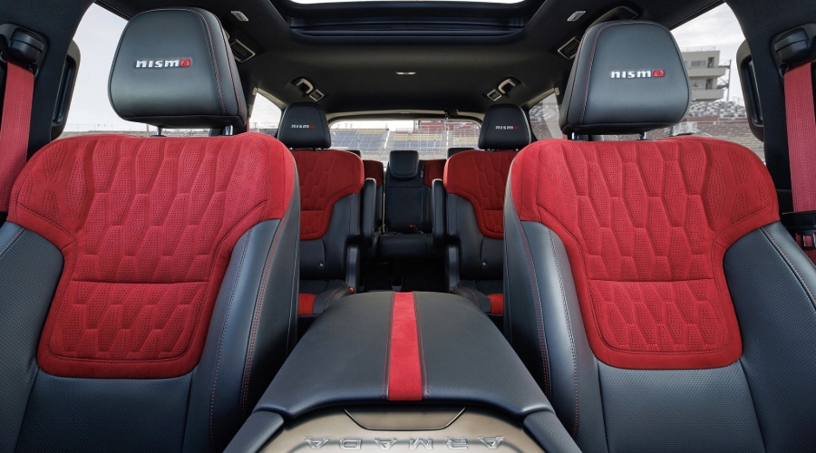 2026 Nissan Armada Nismo Interior Seating with Nismo Badging