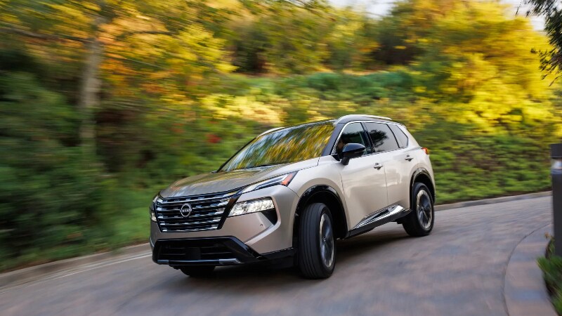 2024 Nissan Rogue driving near Bergen County