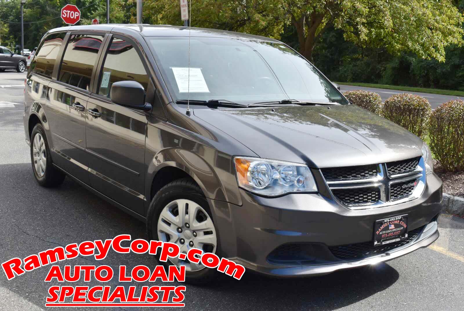 Gray 2017 Dodge Grand Caravan Minivan Front-Wheel Drive Automatic