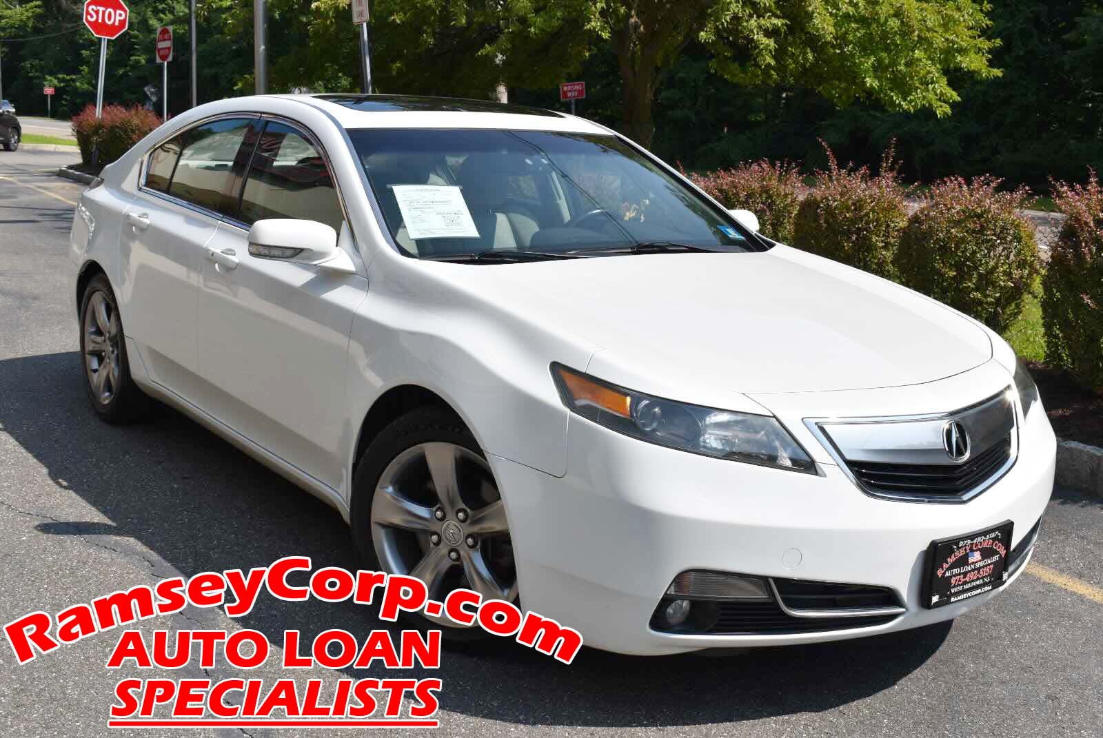 White 2012 Acura TL Sedan All-Wheel Drive Automatic
