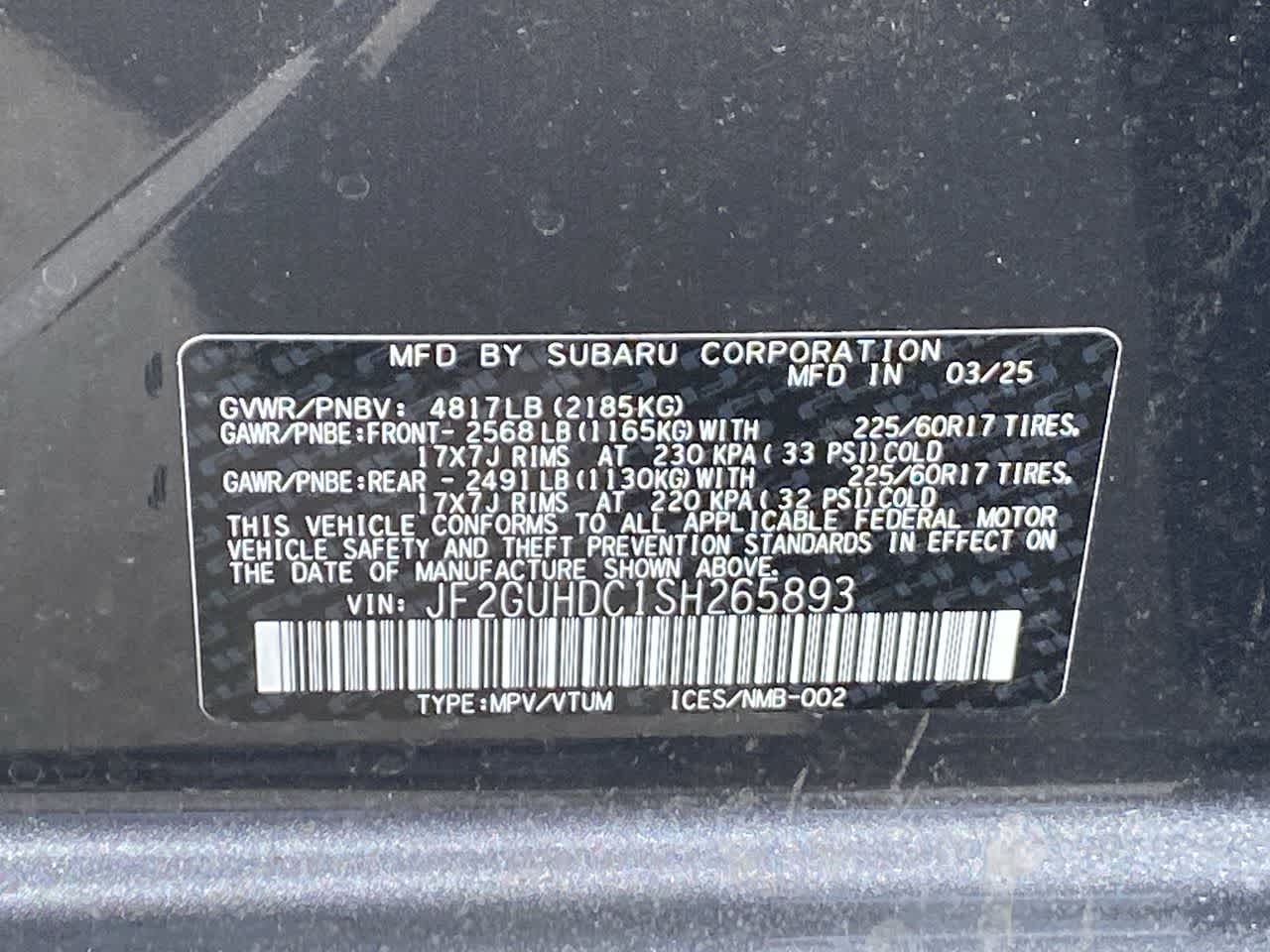 2025 Subaru Crosstrek Premium 34