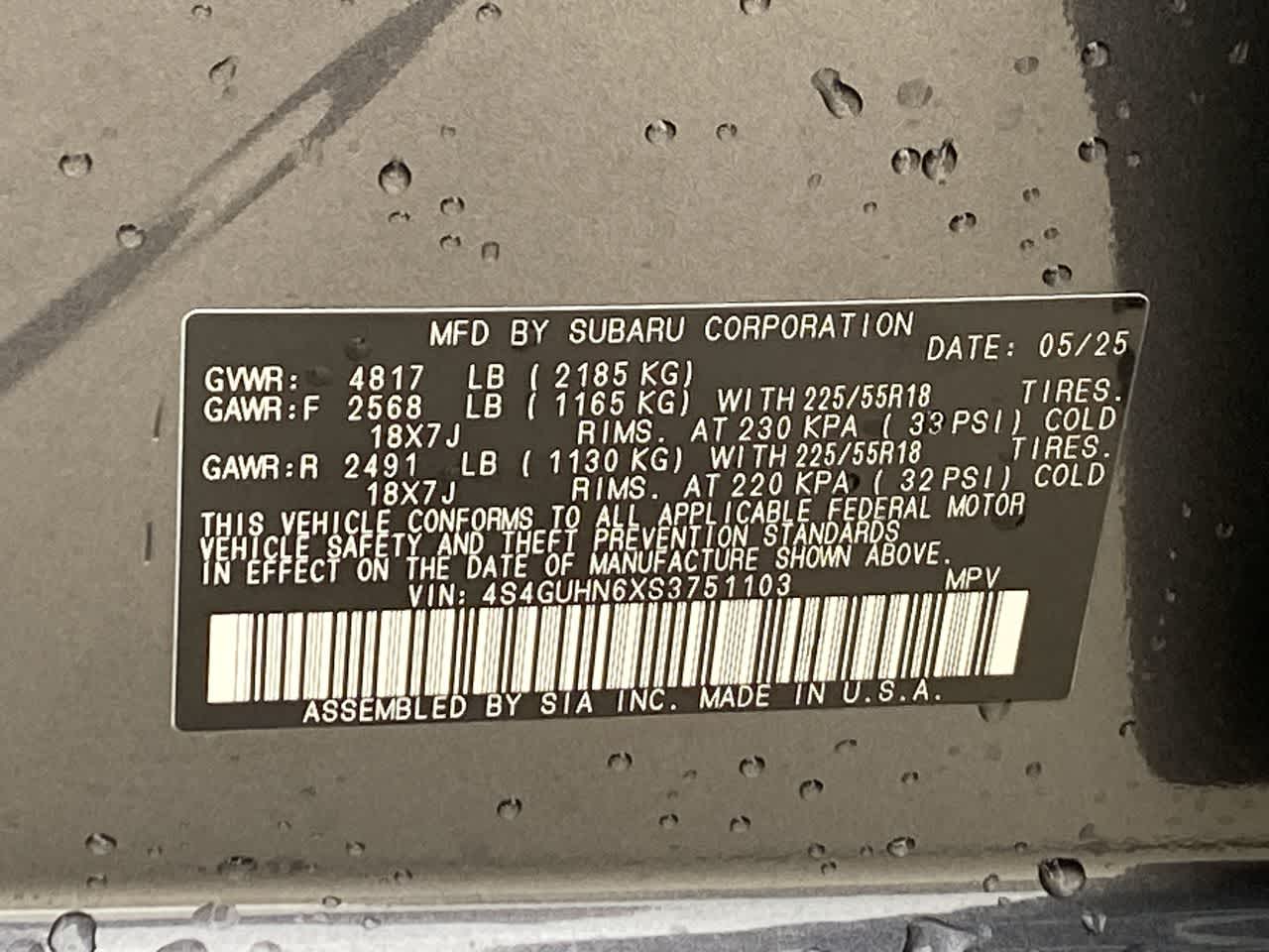 2025 Subaru Crosstrek Limited 36