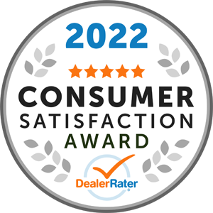 Dealer Rater 2022 Consumer Satisfaction Award NJ