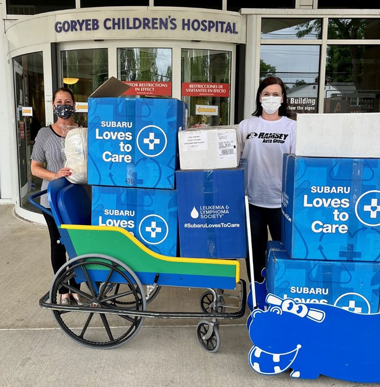 Goryeb Children’s Hospital Ramsey Subaru donation