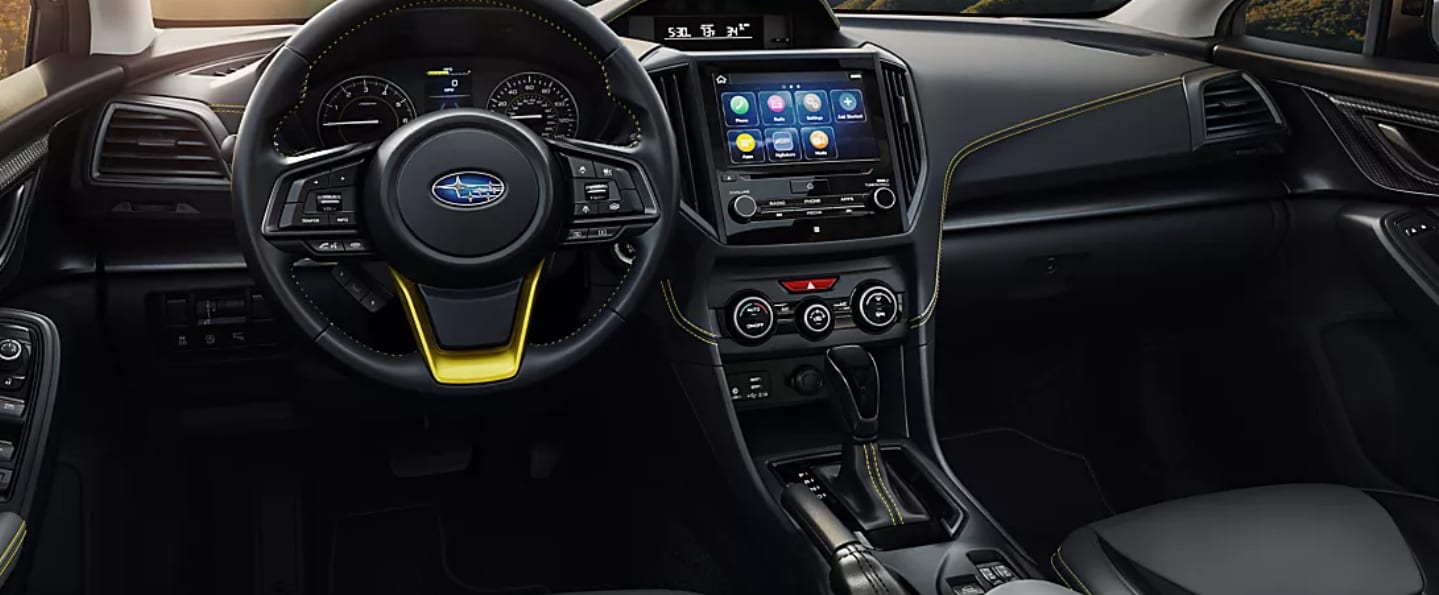 The 2023 Subaru Crosstrek interior dashboard