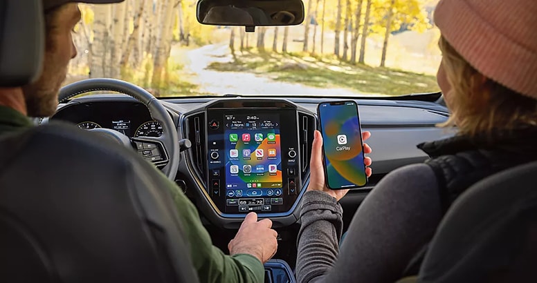 2024 Crosstrek SUBARU STARLINK twin 7-inch high-resolution touchscreens