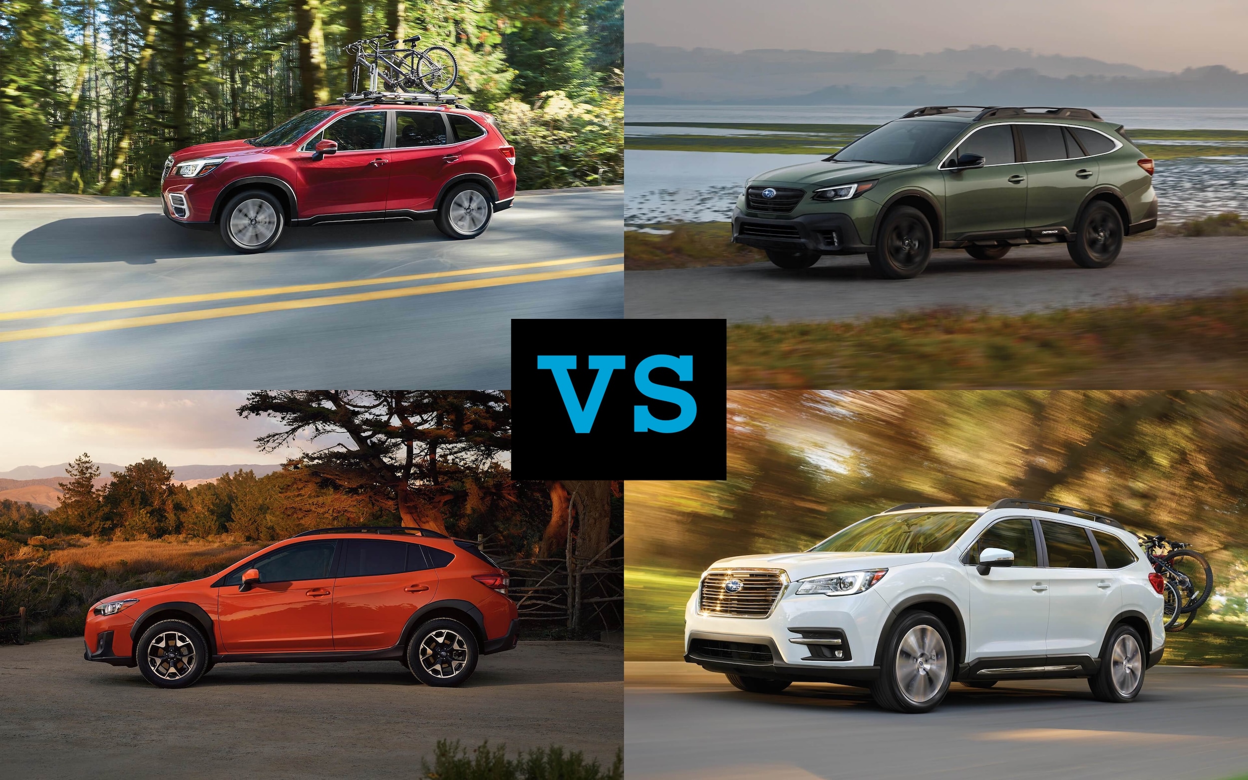 Subaru Forester Vs Outback Vs Crosstrek Vs Ascent Crossover Comparison