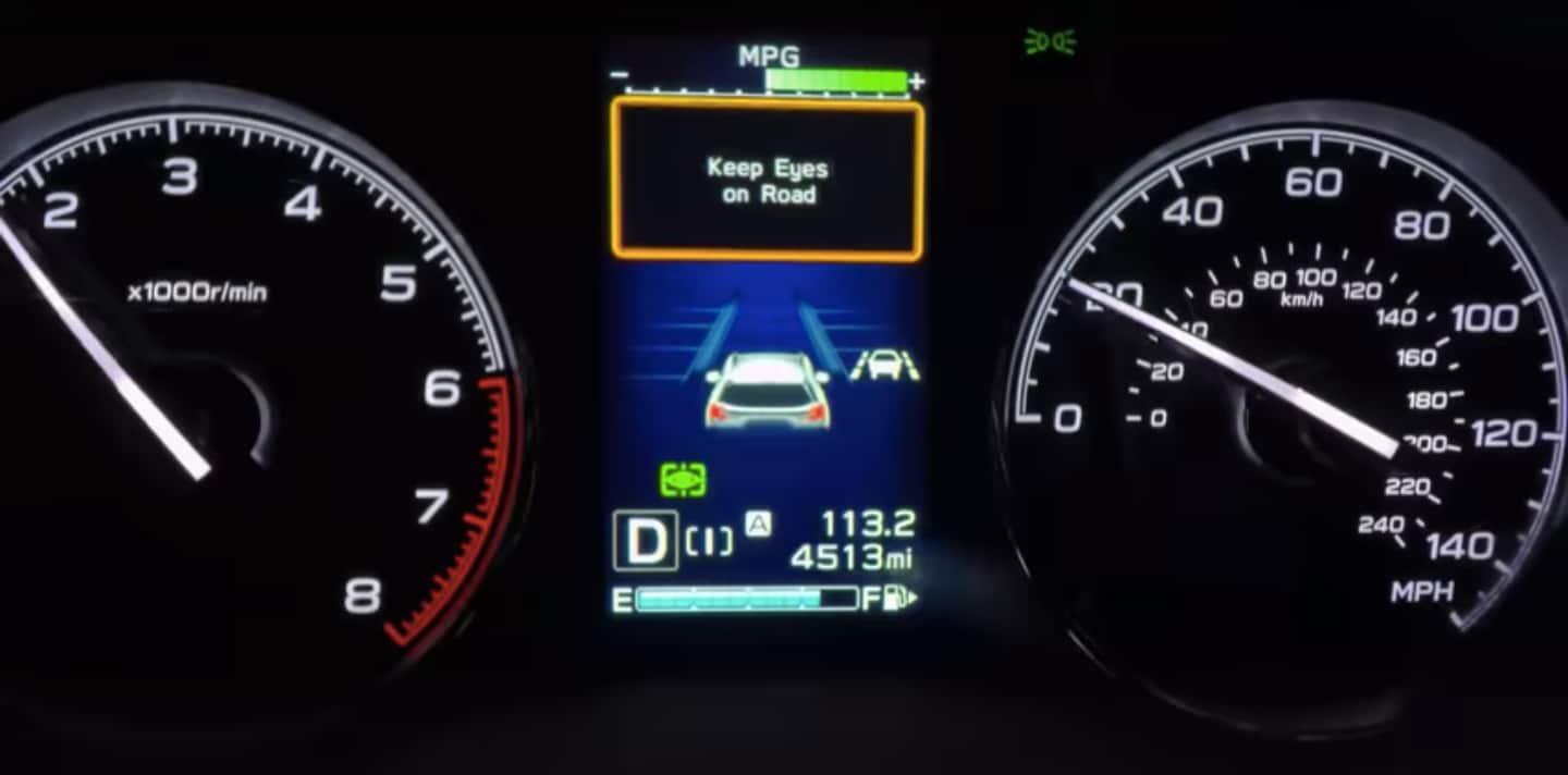 Subaru DriverFocus Distraction Mitigation System