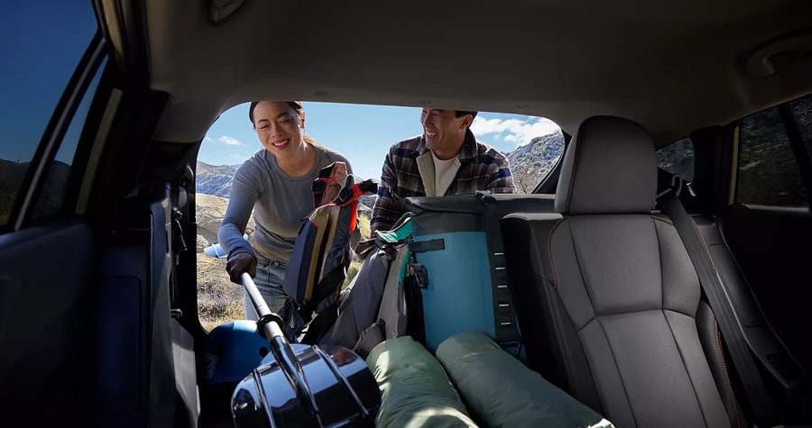 2026 Subaru Crosstrek Hybrid Sand Dune Pearl interior detail Ramsey Subaru in Ramsey, NJ