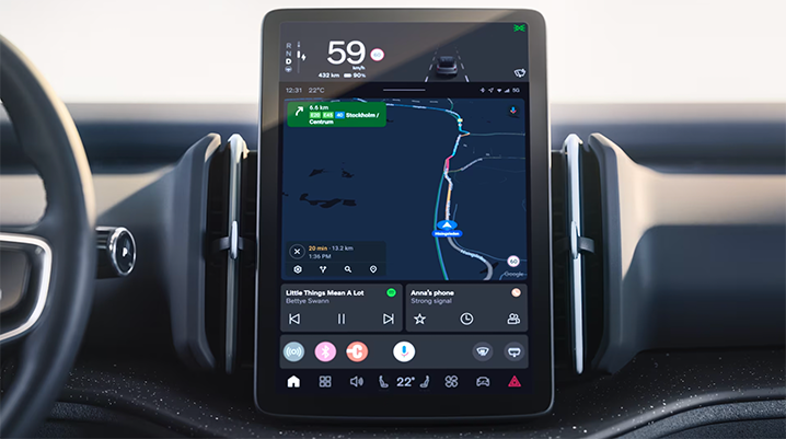 2025 Volvo EX30 12.3" Tableta con pantalla central integrada