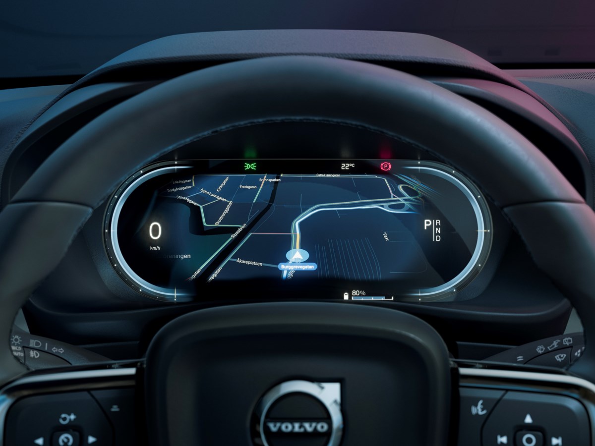 Volvo C40 Recharge Navigation System