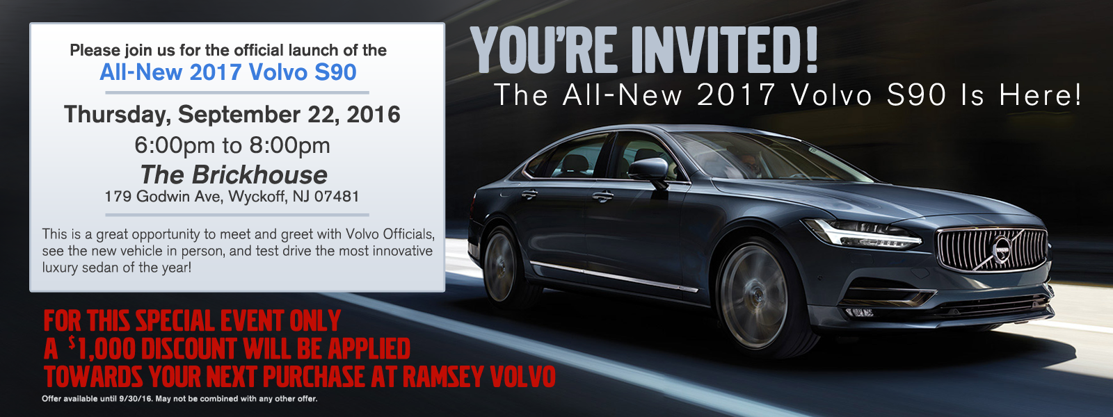 Ramsey Volvo S90 Launch Event