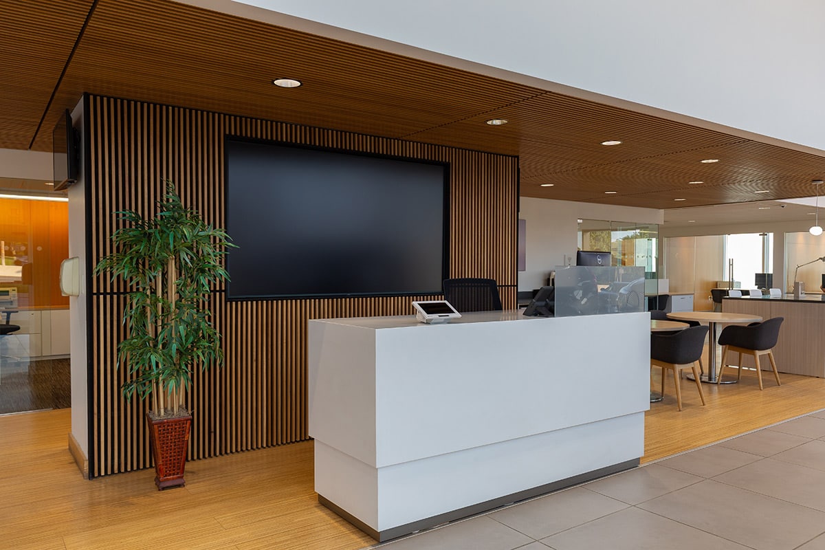 Luxurious waiting area with coffee and Wi-Fi at Volvo Cars Ramsey