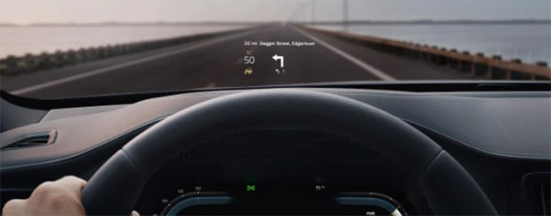 XC60 Heads Up Display safety feature