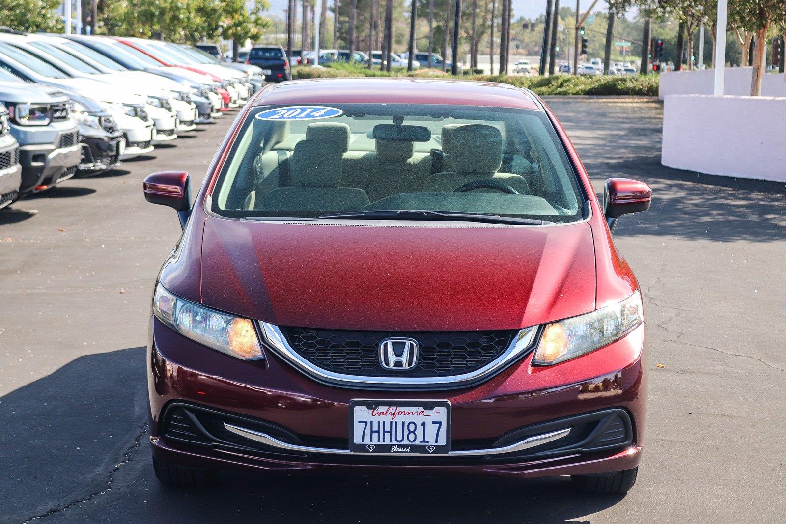 Used 2014 Honda Civic LX with VIN 19XFB2F58EE264262 for sale in Rancho Santa Margarita, CA