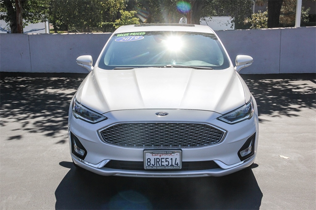 Used 2019 Ford Fusion Hybrid Titanium with VIN 3FA6P0RU9KR235999 for sale in Rancho Santa Margarita, CA