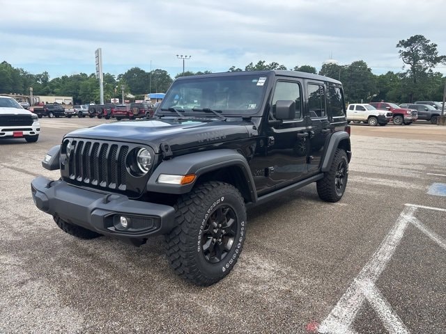 Used 2021 Jeep Wrangler Unlimited Willys with VIN 1C4HJXDN0MW736471 for sale in Henderson, TX
