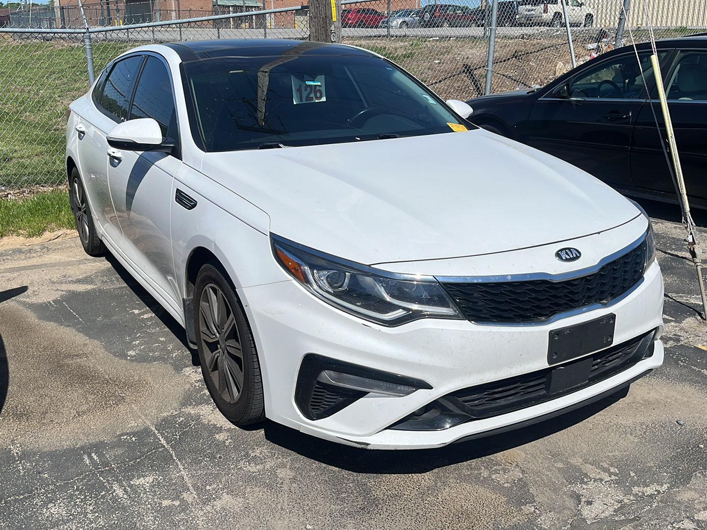 Used 2019 Kia Optima EX with VIN 5XXGU4L19KG343504 for sale in Kansas City