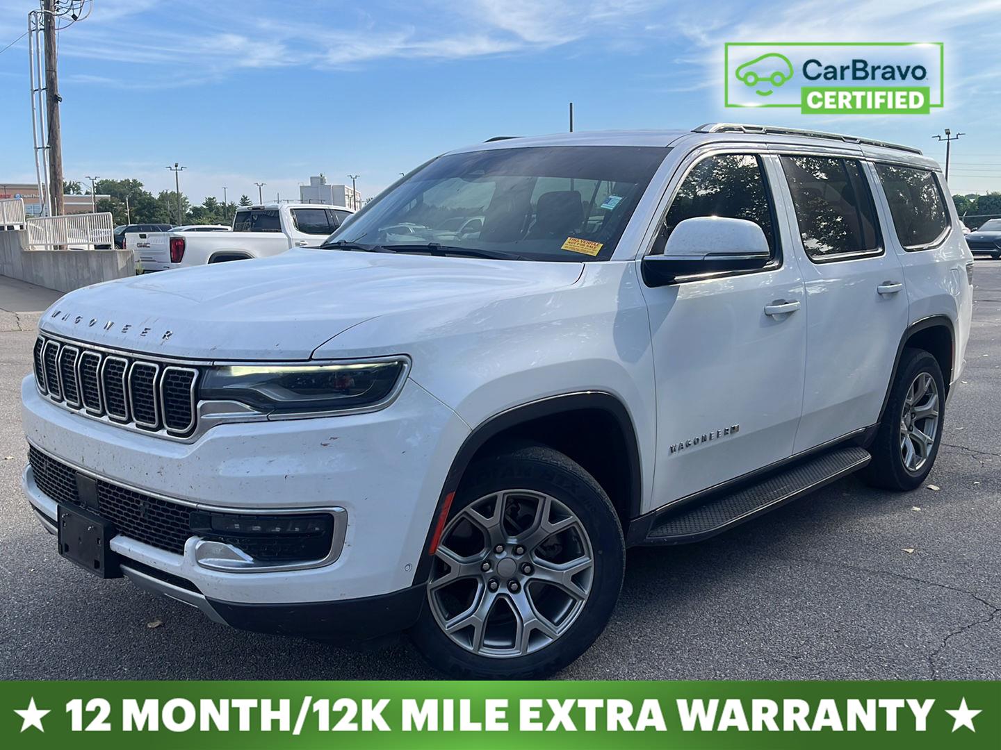 Certified 2022 Jeep Wagoneer Series II with VIN 1C4SJVBT1NS114661 for sale in Kansas City