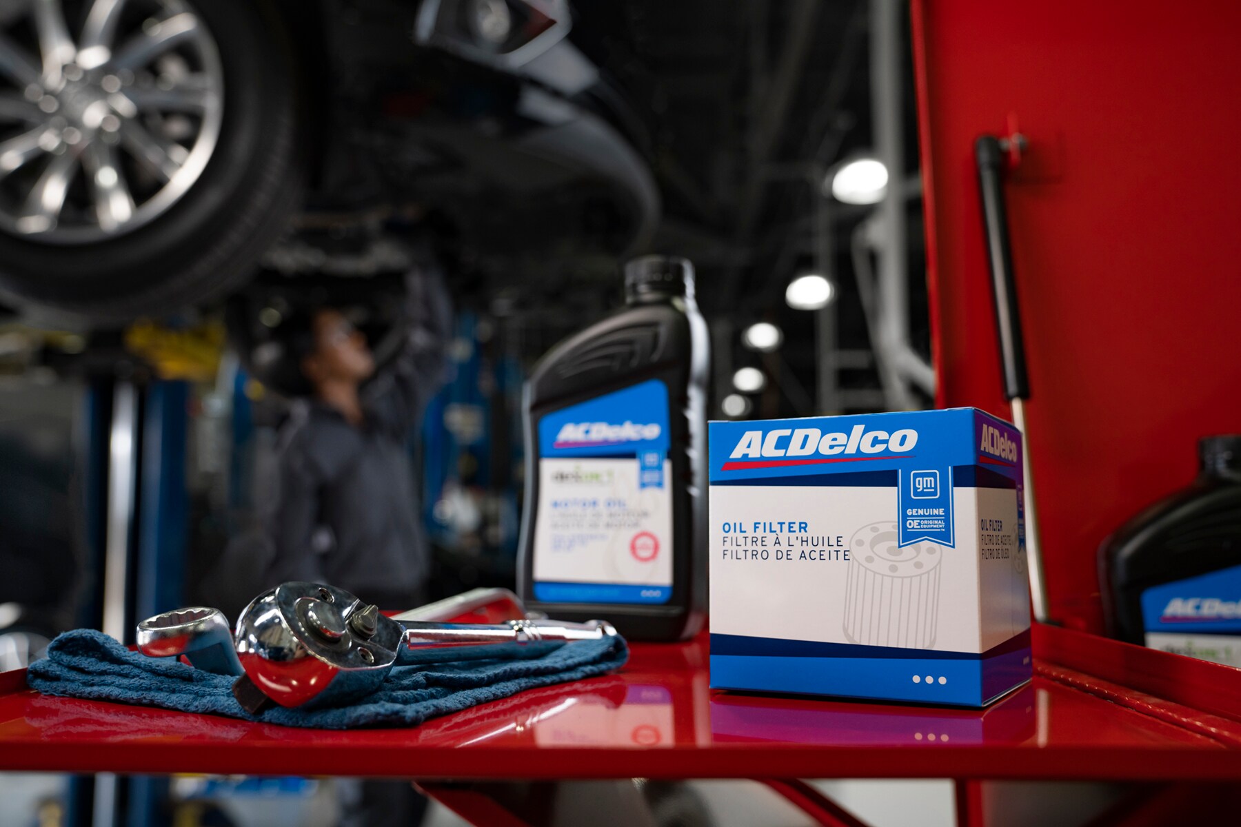  Person cheerfully signing documents.