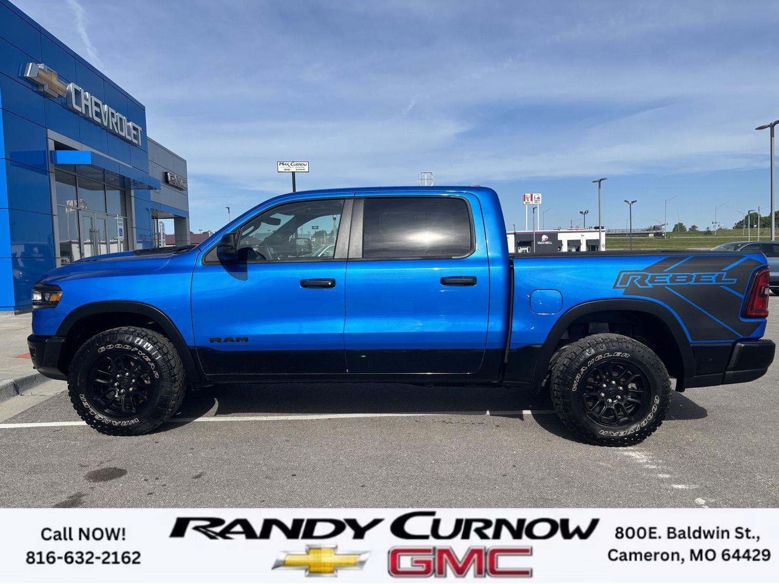 Used 2025 RAM Ram 1500 Rebel with VIN 1C6SRFLP4SN586239 for sale in Kansas City