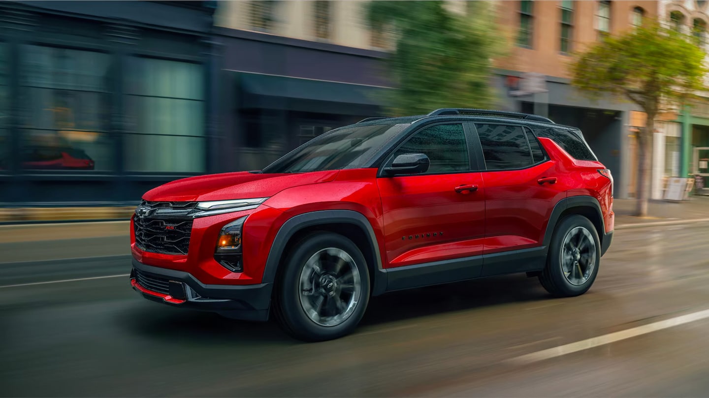  2026-Chevrolet-Equinox-Red-Exterior-Driving