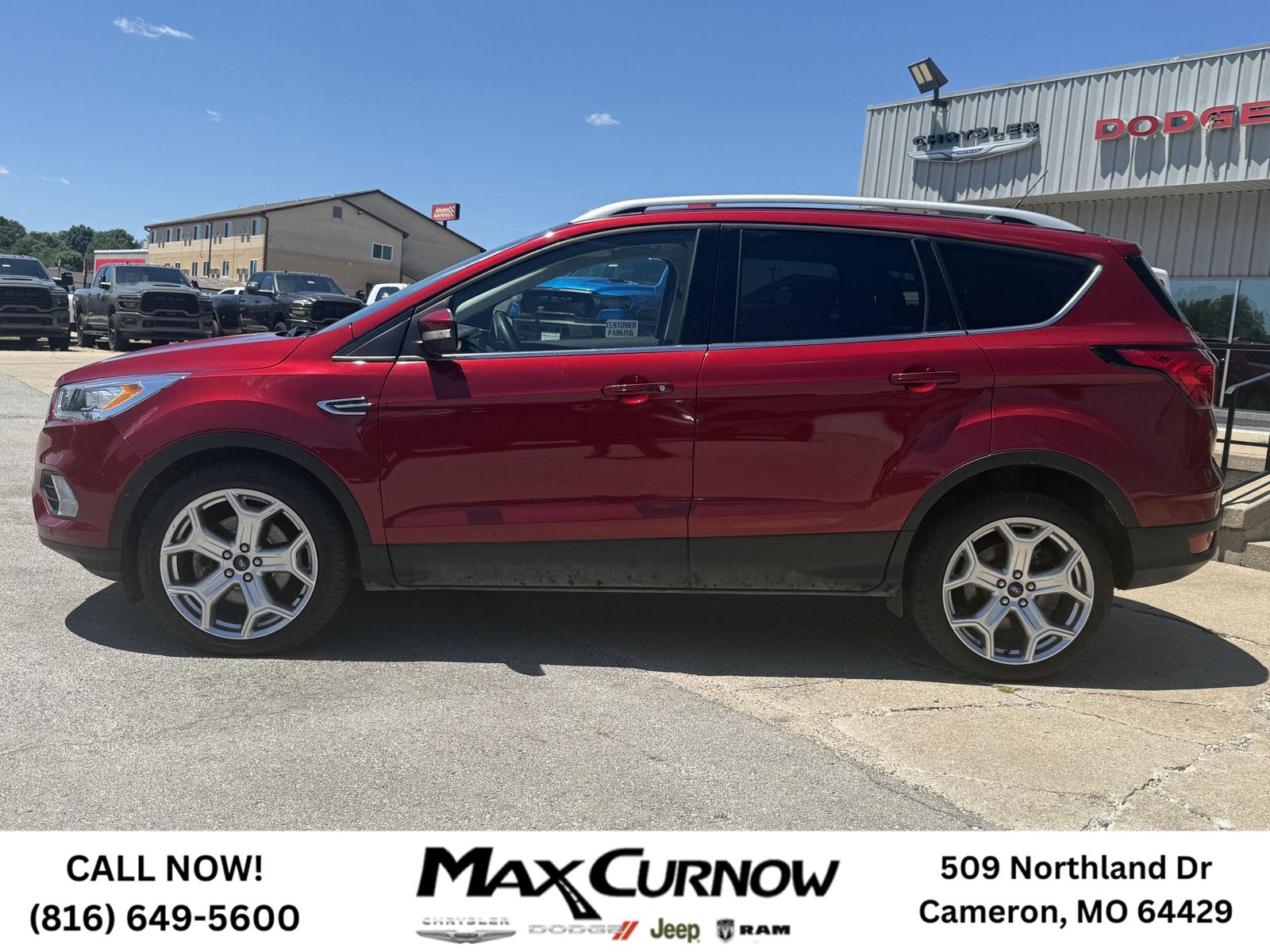 Used 2019 Ford Escape Titanium with VIN 1FMCU9J9XKUB27056 for sale in Kansas City