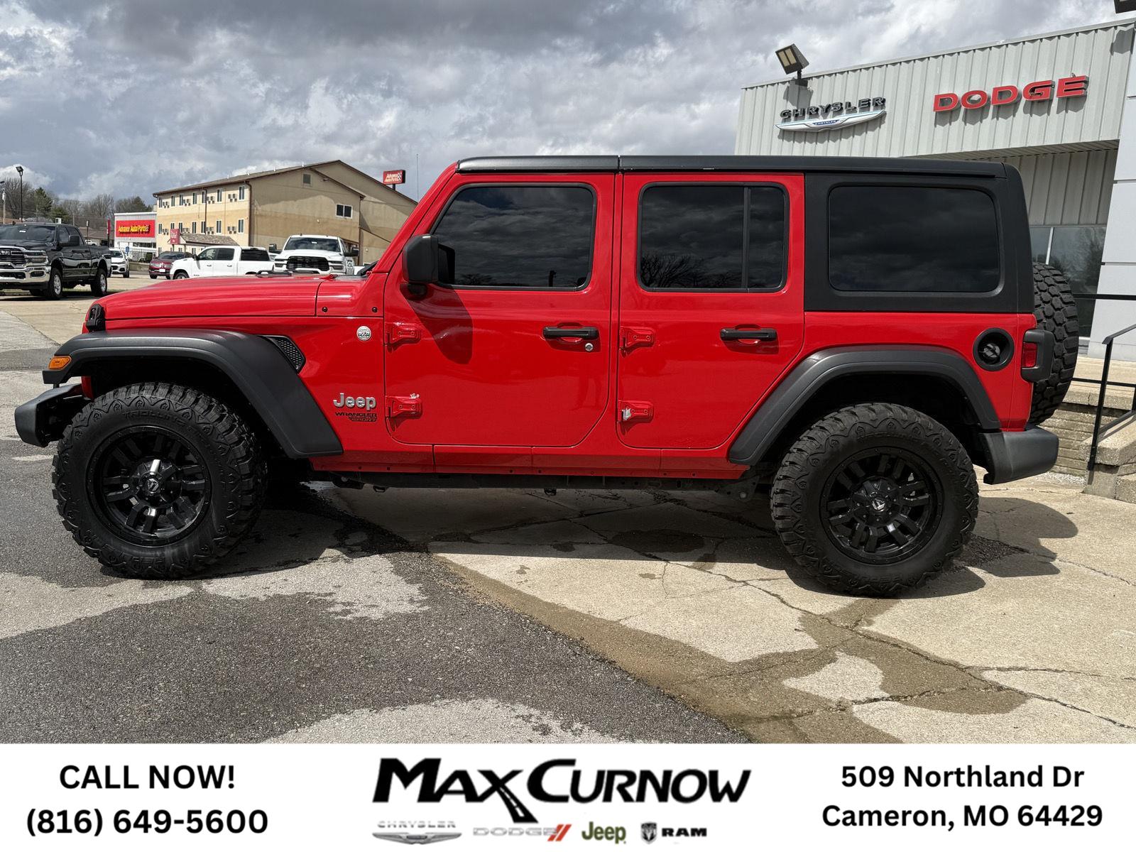 Used 2020 Jeep Wrangler Unlimited Sport S with VIN 1C4HJXDN6LW173666 for sale in Kansas City