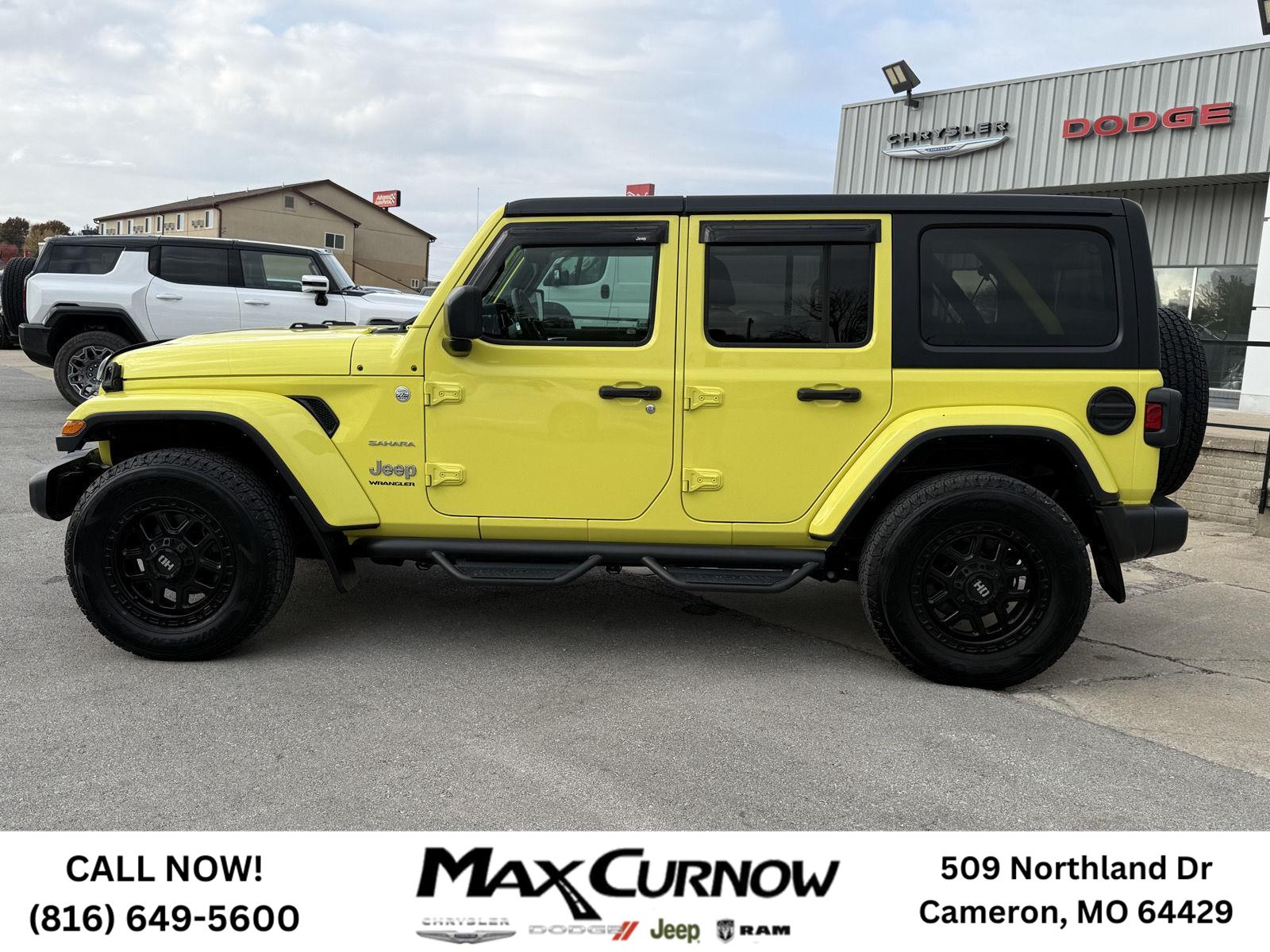 Used 2023 Jeep Wrangler 4-Door Sahara with VIN 1C4HJXEG0PW595390 for sale in Kansas City