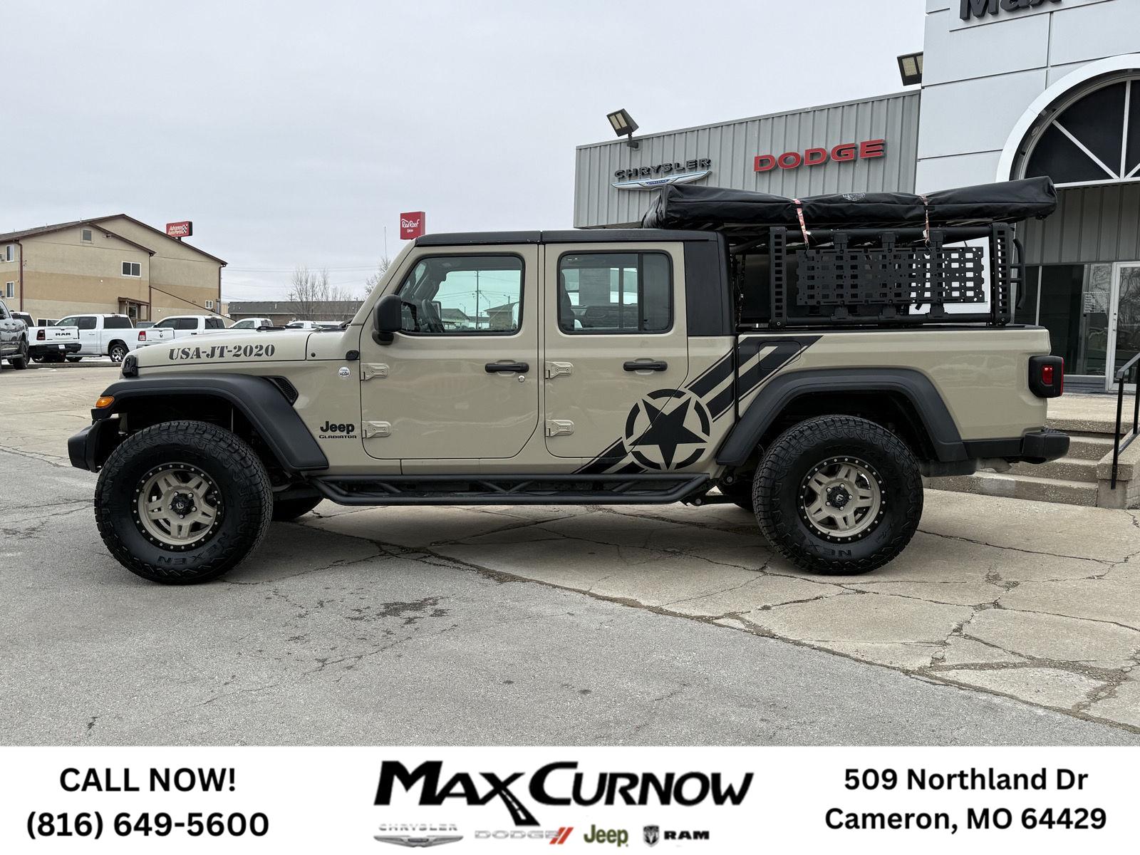 Used 2020 Jeep Gladiator Sport with VIN 1C6HJTAGXLL200505 for sale in Kansas City