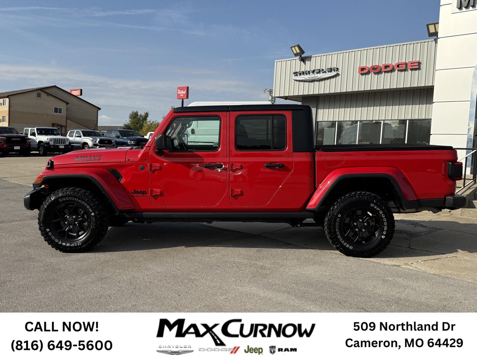 Used 2024 Jeep Gladiator Willys with VIN 1C6HJTAG6RL103102 for sale in Kansas City