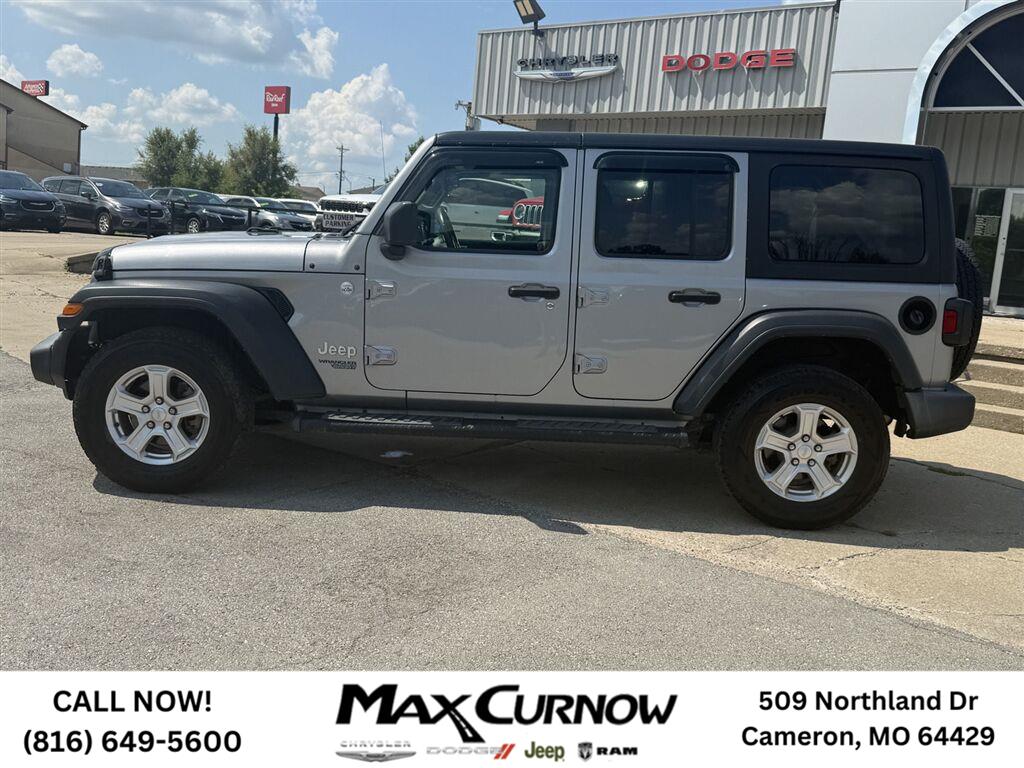 Used 2019 Jeep Wrangler Unlimited Sport S with VIN 1C4HJXDGXKW518715 for sale in Kansas City