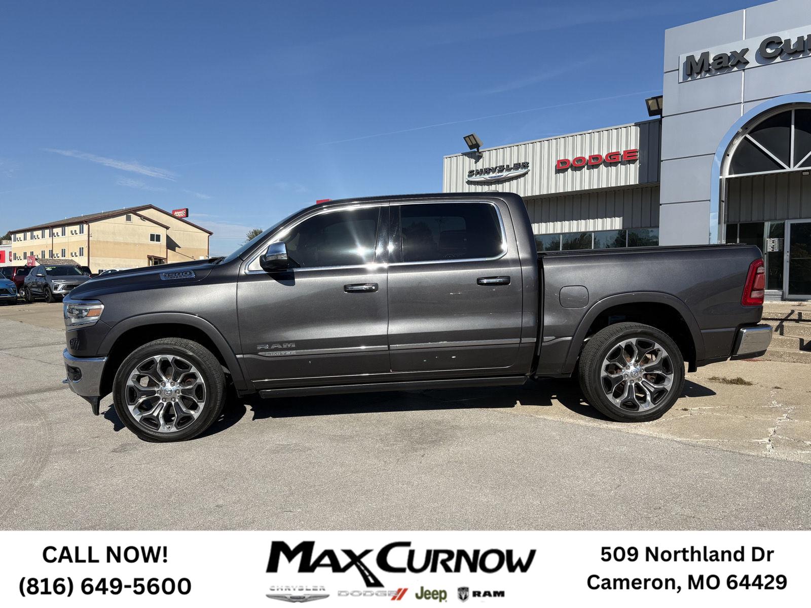 Used 2021 RAM Ram 1500 Pickup Limited with VIN 1C6SRFHTXMN725590 for sale in Kansas City