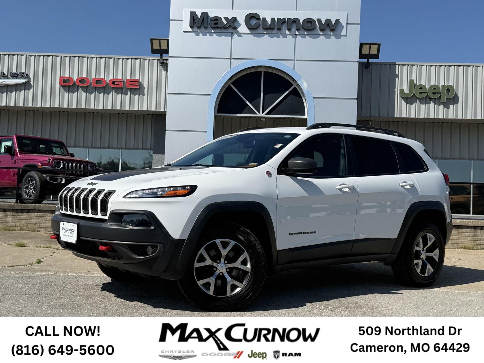 Used 2017 Jeep Cherokee Trailhawk with VIN 1C4PJMBB7HW639079 for sale in Cameron, MO