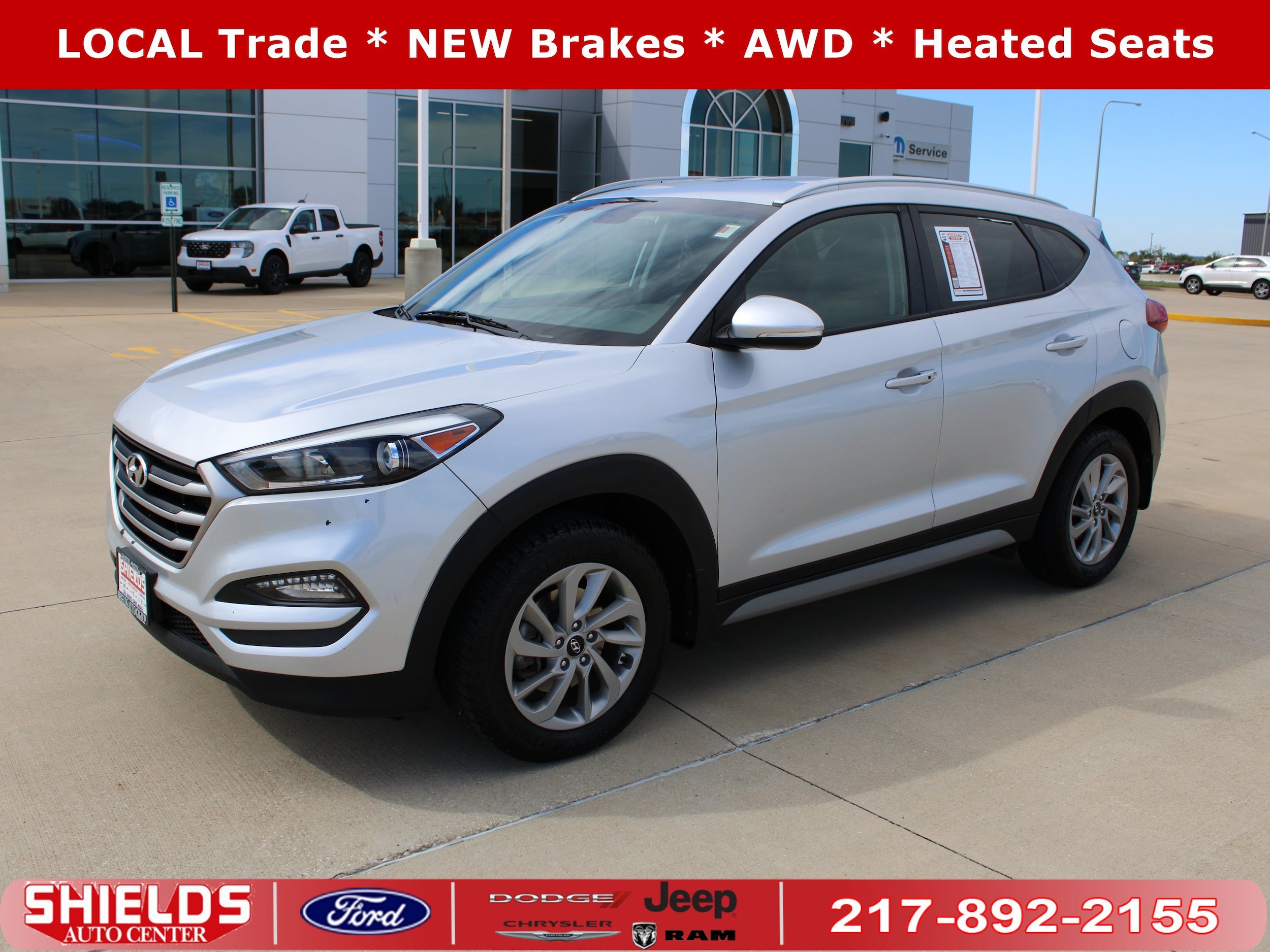 Used 2017 Hyundai Tucson SE Plus with VIN KM8J3CA40HU407816 for sale in Rantoul, IL