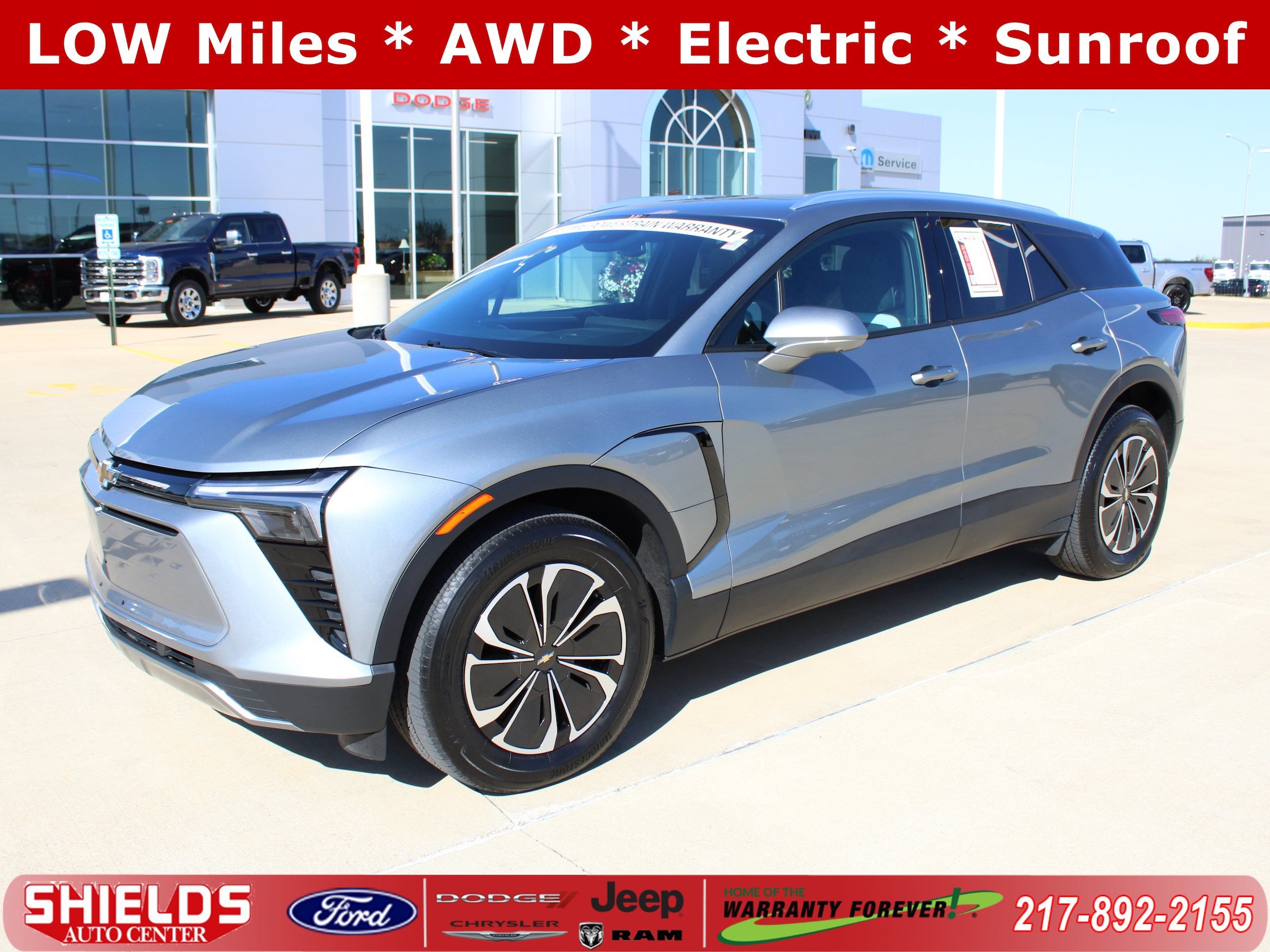 Used 2024 Chevrolet Blazer EV LT with VIN 3GNKDBRJ0RS218280 for sale in Rantoul, IL