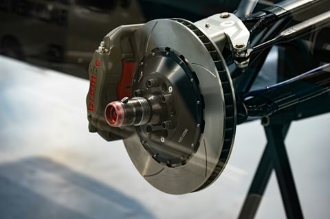 car brake being serviced at the Huffines Chevrolet Plano dealership in Plano, TX