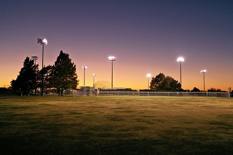 a baseball field in Plano, TX