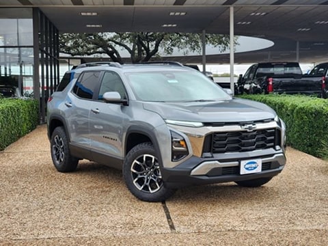 gray 2026 Chevrolet Equinox SUV parked at Huffines Chevrolet Plano in Plano, TX