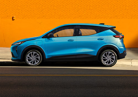 blue 2027 Chevrolet Bolt EV
