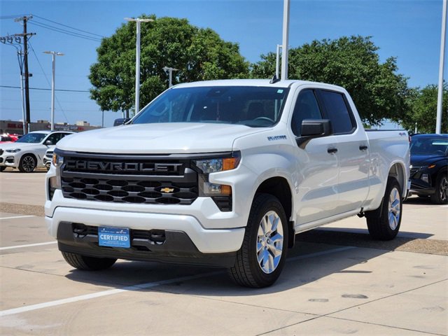 Certified 2023 Chevrolet Silverado 1500 Custom with VIN 1GCPDBEK5PZ106667 for sale in Plano, TX