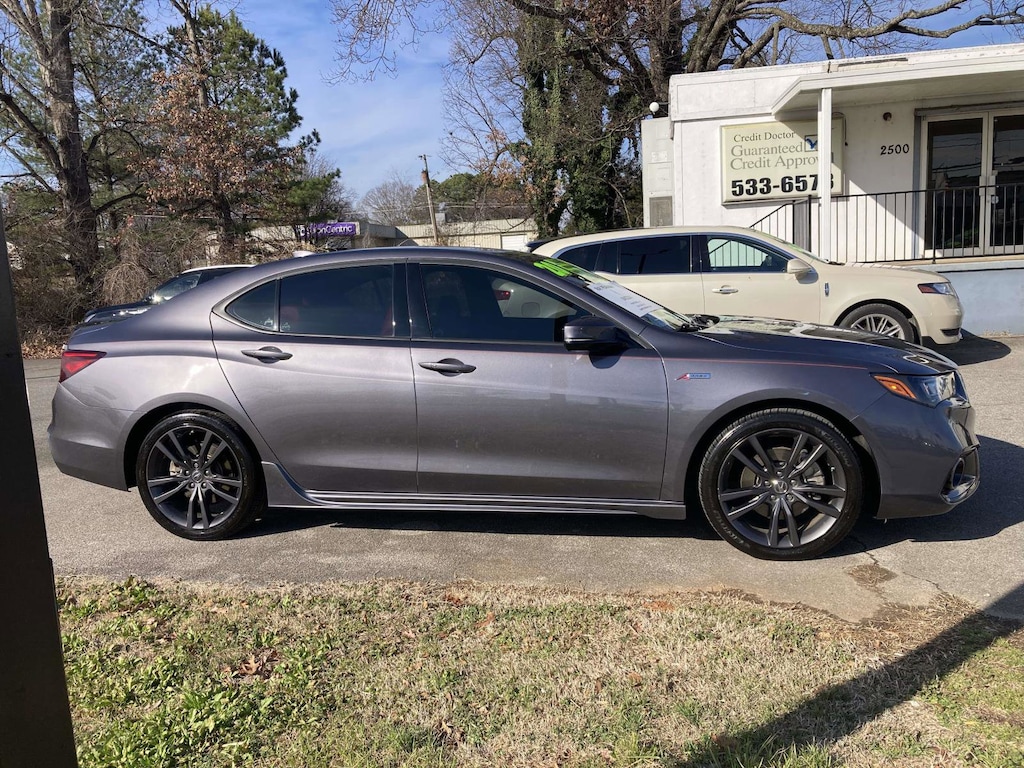 Used 2020 Acura TLX w/Technology/A-Spec Pkg Red Leather Sedan