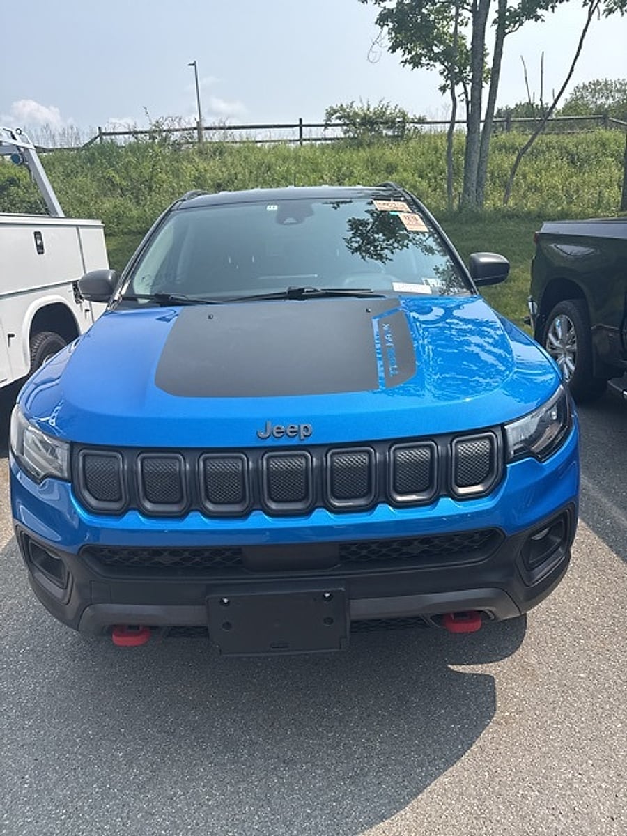 Certified 2022 Jeep Compass Trailhawk with VIN 3C4NJDDB4NT121775 for sale in Mount Pocono, PA